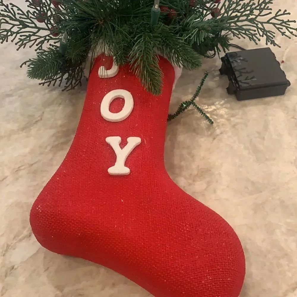 Light Up Christmas Stocking Decor - Picture 3 of 8